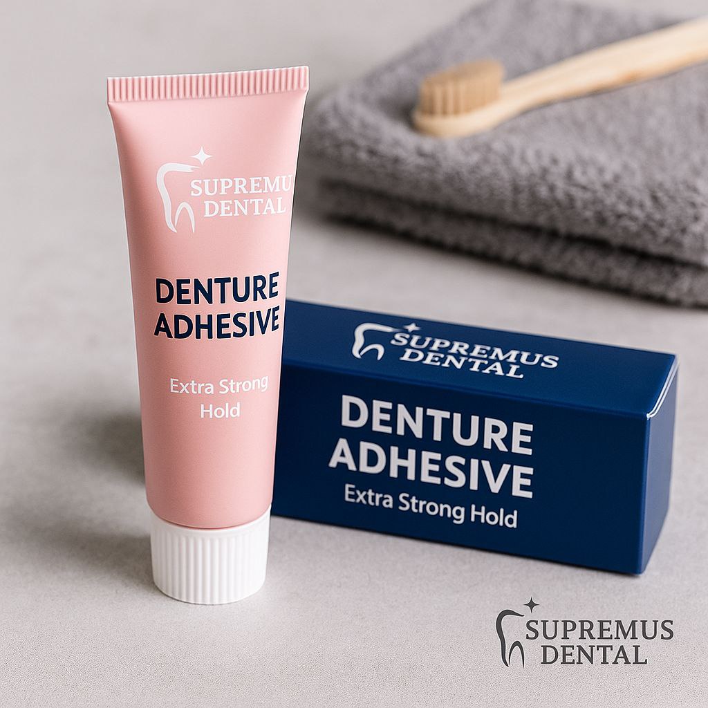 Polvo adhesivo extra fuerza